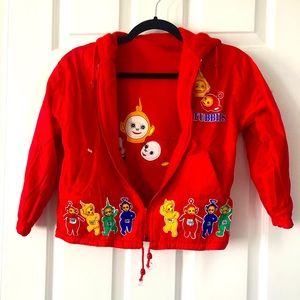 Vintage Teletubbies Reversible Jacket - Fleece Jacket or Wind Breaker—NEW